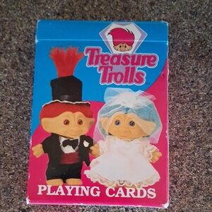Vintage deck of 1992 Treasure Trolls Playing Cards By Ace Novelty